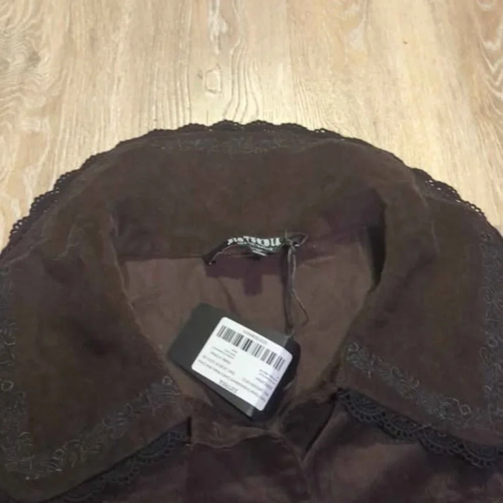 Disturbia floral embroidered cord v waist mini dress size 8 new - Picture 2 of 6